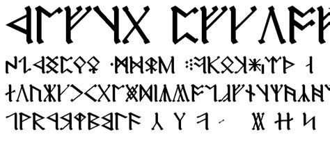 Cirth Erebor Font