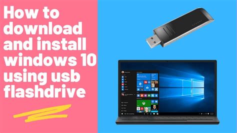 How To Download And Install Windows 10 Using Usb Flash Drive Youtube