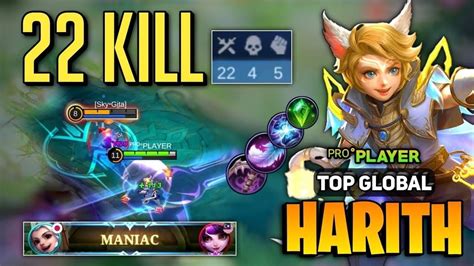 Harith Kills Top Global Harith Game Play Mobile Legends Youtube