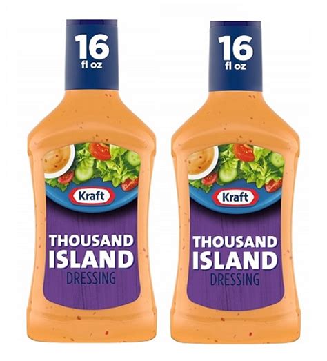 Kraft Thousand Island Salad Dressing 2 Pack Shop Jadas