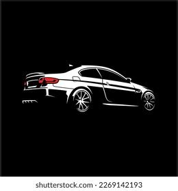 Silhouette Car Black Background Stock Vector (Royalty Free) 2269142193 | Shutterstock