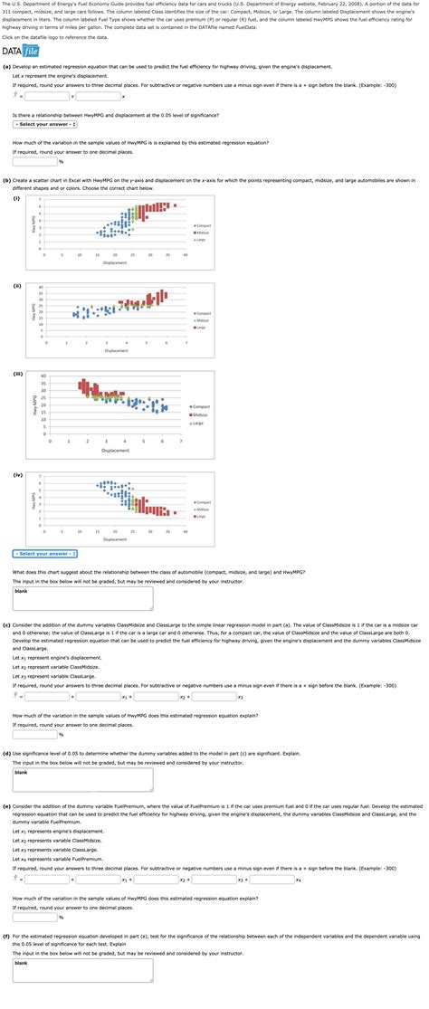 The U S Department Of Energy S Fuel Economy Guide Course Hero