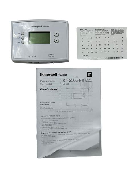 Honeywell Rth221b Programmable Thermostat White 1 Basic Program New Open Box Ebay