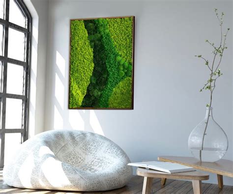 Moss Wall Art Preserved Moss Frame Art Green Wall Terrarium Creations