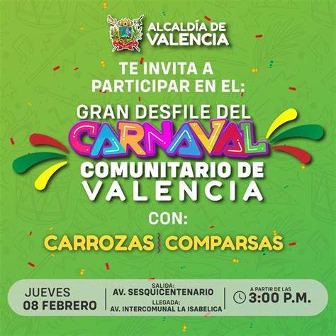 Alcalde Fuenmayor Invita A Gran Desfile De Carnaval Comunitario