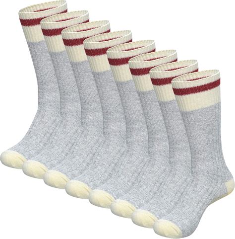 Kodiak Mens Soft Cotton Traditional Work Sock Combo Pack 4 Pairs 4