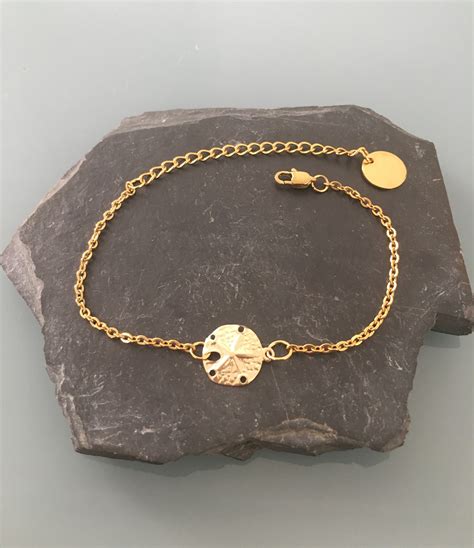 24 K Gold Plated Seashell Bracelet Golden Bracelet Gift Idea Shell