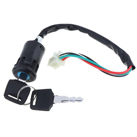 Cheap Universal 4 Wires 2 Ignition Keys Start Switch Waterproof Door