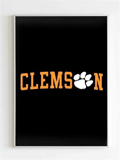 Clemson Paw Logo Poster