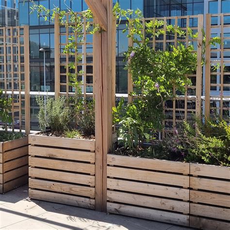 Jardinière en bois sur pied La Jardinière Française