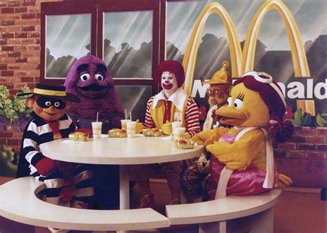 Its The Mcdonaldland Characters Just A Few Seconds Before The Camera