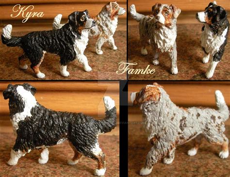 Commission Repaints Schleich Australian Shepherd By Schleichgirl