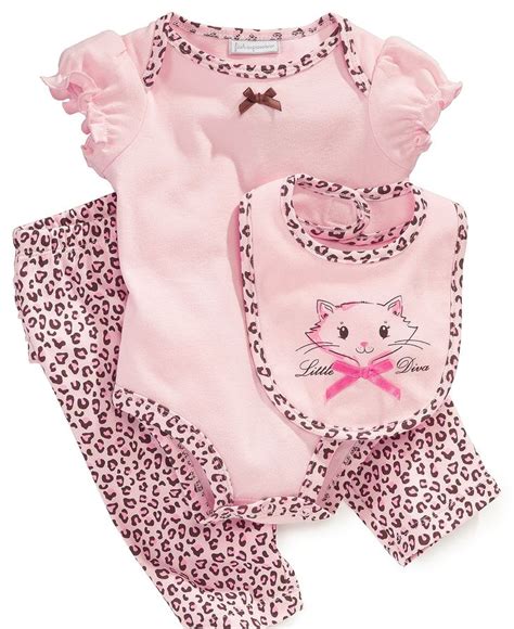 First Impressions Baby Set, Baby Girls 3-Piece Set - Kids - Macy's | Baby girl outfits newborn ...