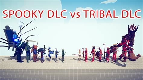 Spooky Dlc Team Vs Tribal Dlc Team Totally Accurate Battle Simulator