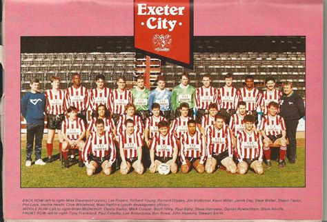 Exeter City Team 198990 Season · Digital Futures