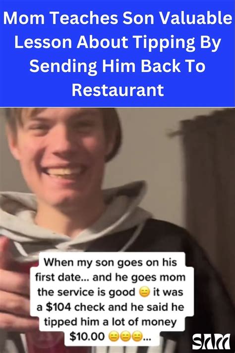 Mom Teaches Son Valuable Lesson About Tipping By Sending Him Back To