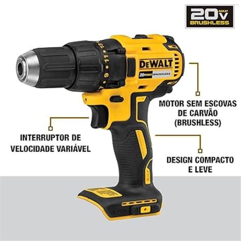 Parafusadeira Furadeira De Impacto Brushless DEWALT DCD7781D2 BR