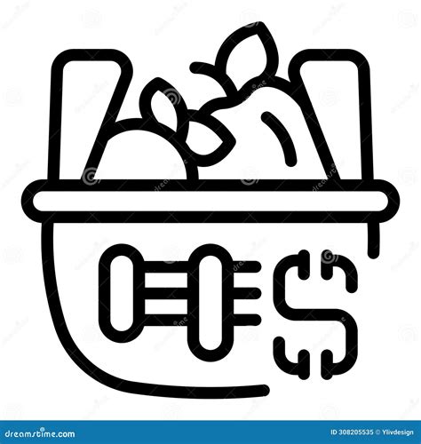 Critical Food Shortage Icon Outline Vector. Famine Global Distress