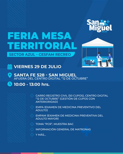 PARTICIPA DE LA FERIA DE LA MESA TERRITORIAL DEL SECTOR AZUL DEL CESFAM