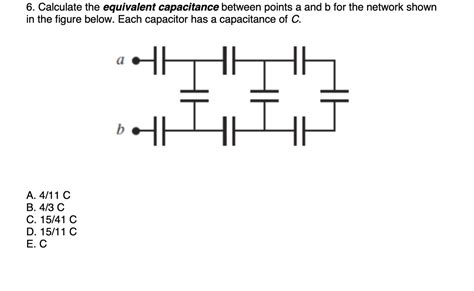 Answered 6 Calculate The Equivalent Capacitance Bartleby