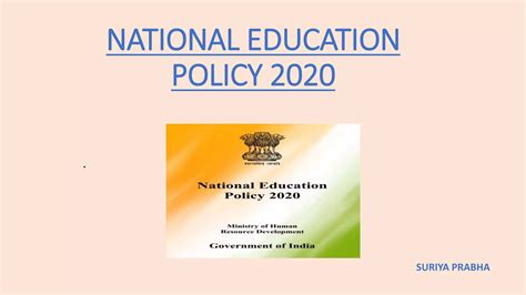 National Education Policy 2020 Ppt