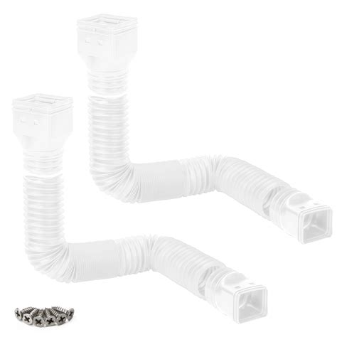 Buy HOXHA Gutter Downspout Extensions 2 Pack Flexible Rain Gutter Down