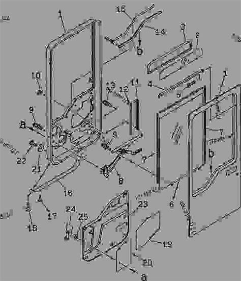 Komatsu Wa250 6 Interior Door Release Lever Replacement Diagram