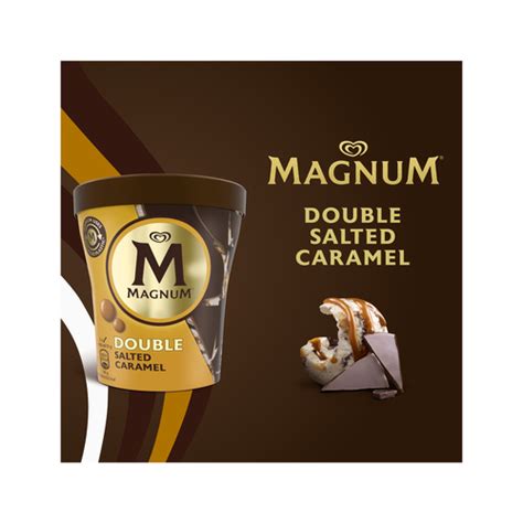 MAGNUM Tarrina De Helado De Vainilla Con Salsa De Caramelo Salado Con