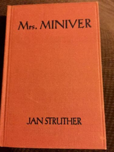 MRS MINIVER 1st Edition By Jan Struther Antique Price Guide Details