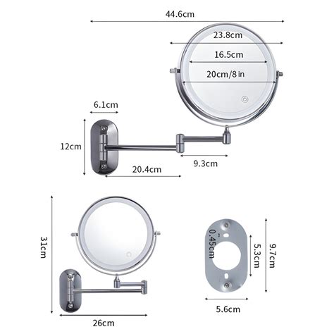 Oglinda Cosmetica Acv Premium Iluminata Led Cu Brat Extensibil Ecran