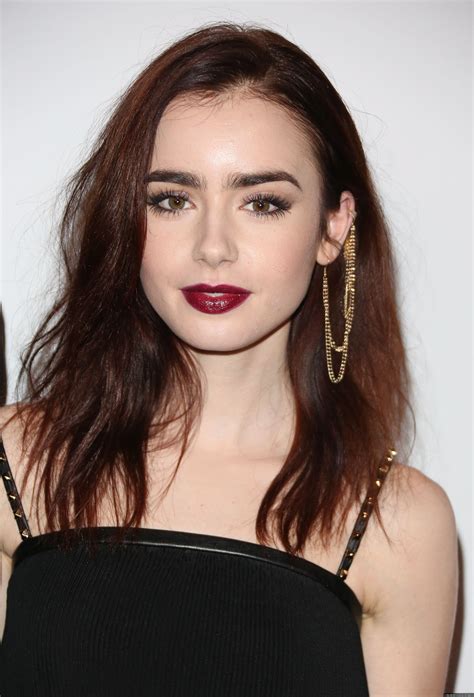 Lily Collins Photo British Fashion Awards 2012 November 27 2012 Lily Collins Hair Lily