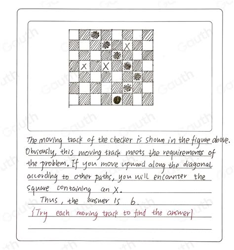 Solved On The Checkerboard Shown The Checker Can Travel Only