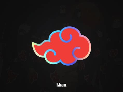 Ninja Red Cloud Holographic Sticker – Khan Design Company