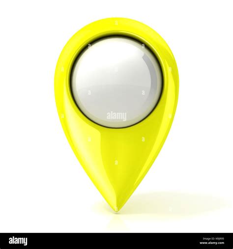 Map Pointer Yellow Stock Photo Alamy