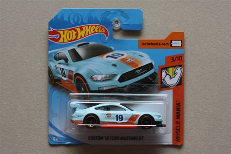 Hot Wheels Muscle Mania Custom Ford Mustang Gt Gulf Blue