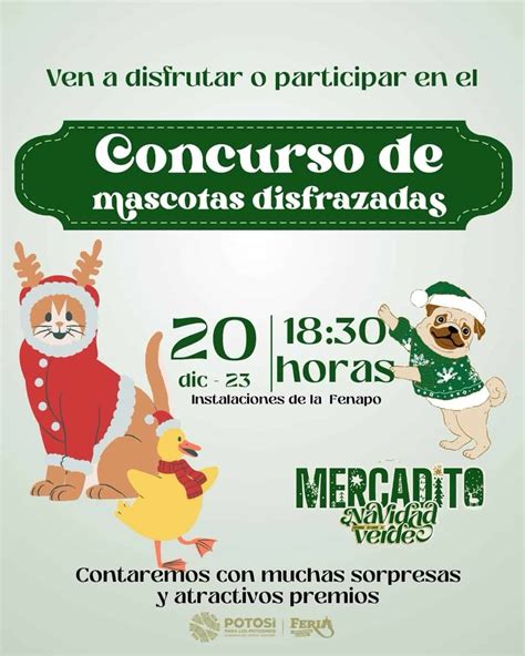 Fenapo te invita al concursos de disfraces navideños para mascotas