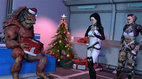 Rule 34 3d Christmas T Jack Mass Effect Krogan Mass Effect Miranda Lawson Nervaanims