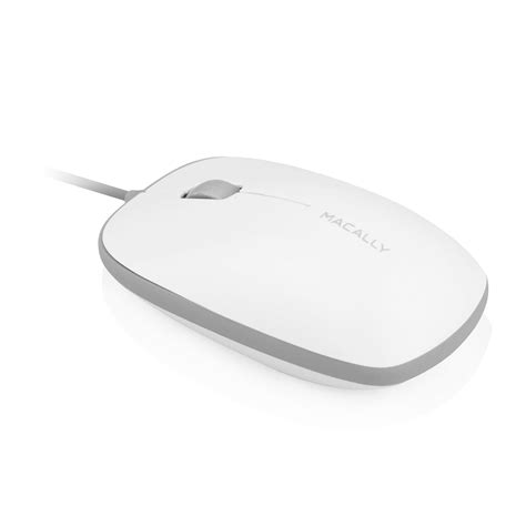 Macally Bumpermouse Smooth And Precision 3 Button Usb 800 Dpi Optical Computer Wired Mouse With 4