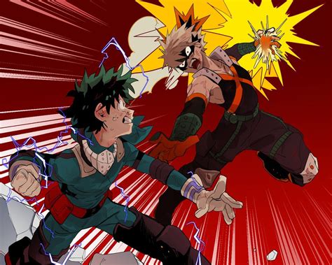 Deku Fighting Bakugo