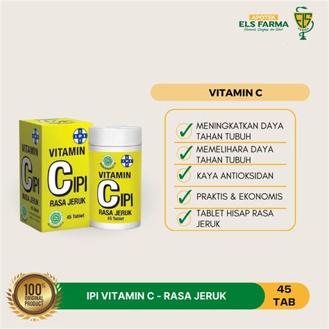 Jual Ipi Vitamin C Isi Tablet Tablet Shopee Indonesia