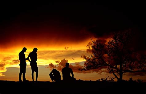 Free Images Nature Silhouette Cloud Group People Sunrise Sunset Hiking Sunlight