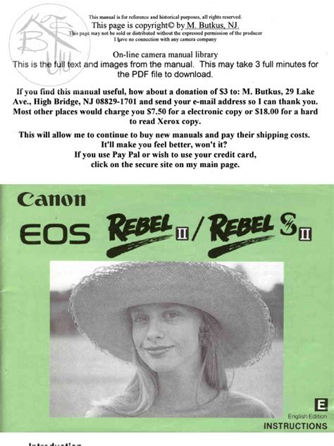 Canon - Eos - Rebel - II - Iis Manual | PDF