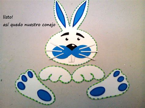 Arte En Tus Manos Con Lili Y Sam Conejo En Foami Goma Eva Aplicaci N