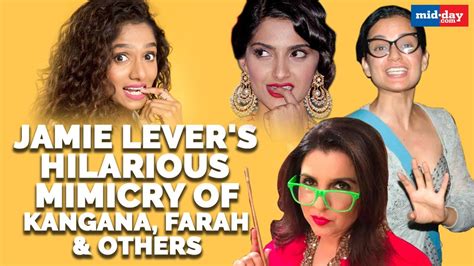 Jamie Levers Hilarious Mimicry Of Sonam Kapoor Farah Khan And Others