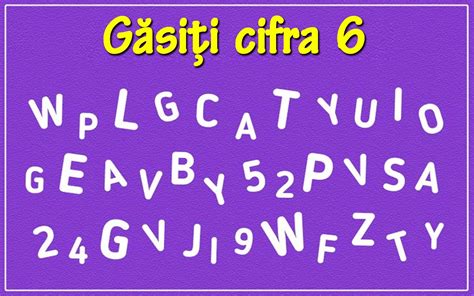 Test de perspicacitate Găsiți cifra 6 în această poză