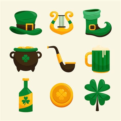 Free Vector Flat St Patricks Day Elements Arrangement