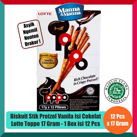 Jual Biskuit Stik Pretzel Vanila Cokelat Lotte Toppo Pcs X Gram