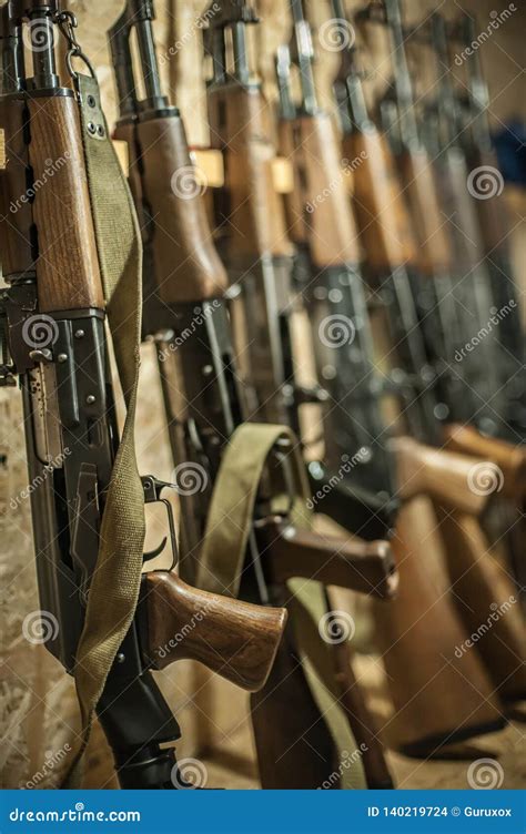 Case With Kalashnikov AK Rifle Bottle. Stock Image | CartoonDealer.com ...