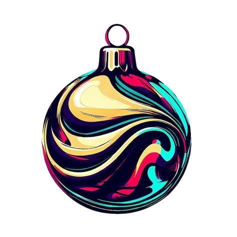 Premium PSD | Beautiful portrait fancy christmas ball avatar icon ai vector art digital ...