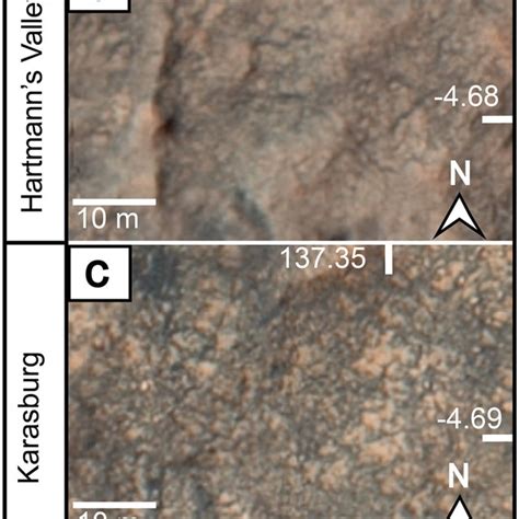 Representative Outcrops Of The Planarlaminated Mudstone Facies A